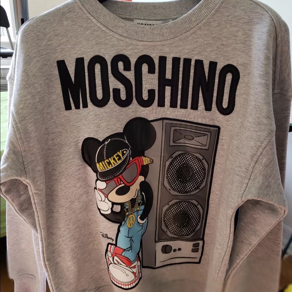 Moschino mickey mouse pull over sweater h&m collab - Picture 1 of 3